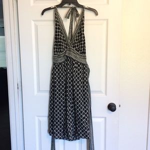 Empire waist halter dress